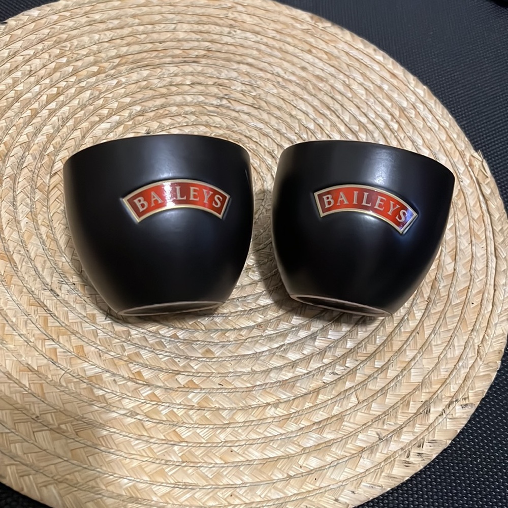 Baileys Irish Cream Two Set Ceramic Mug Cups